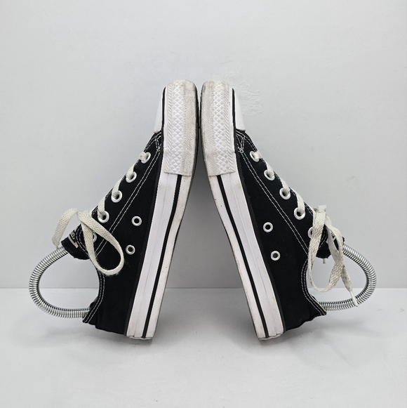Converse Chuck Taylor All-Stars black canvas distressed low-top sneakers WMS 6 - Picture 11 of 12